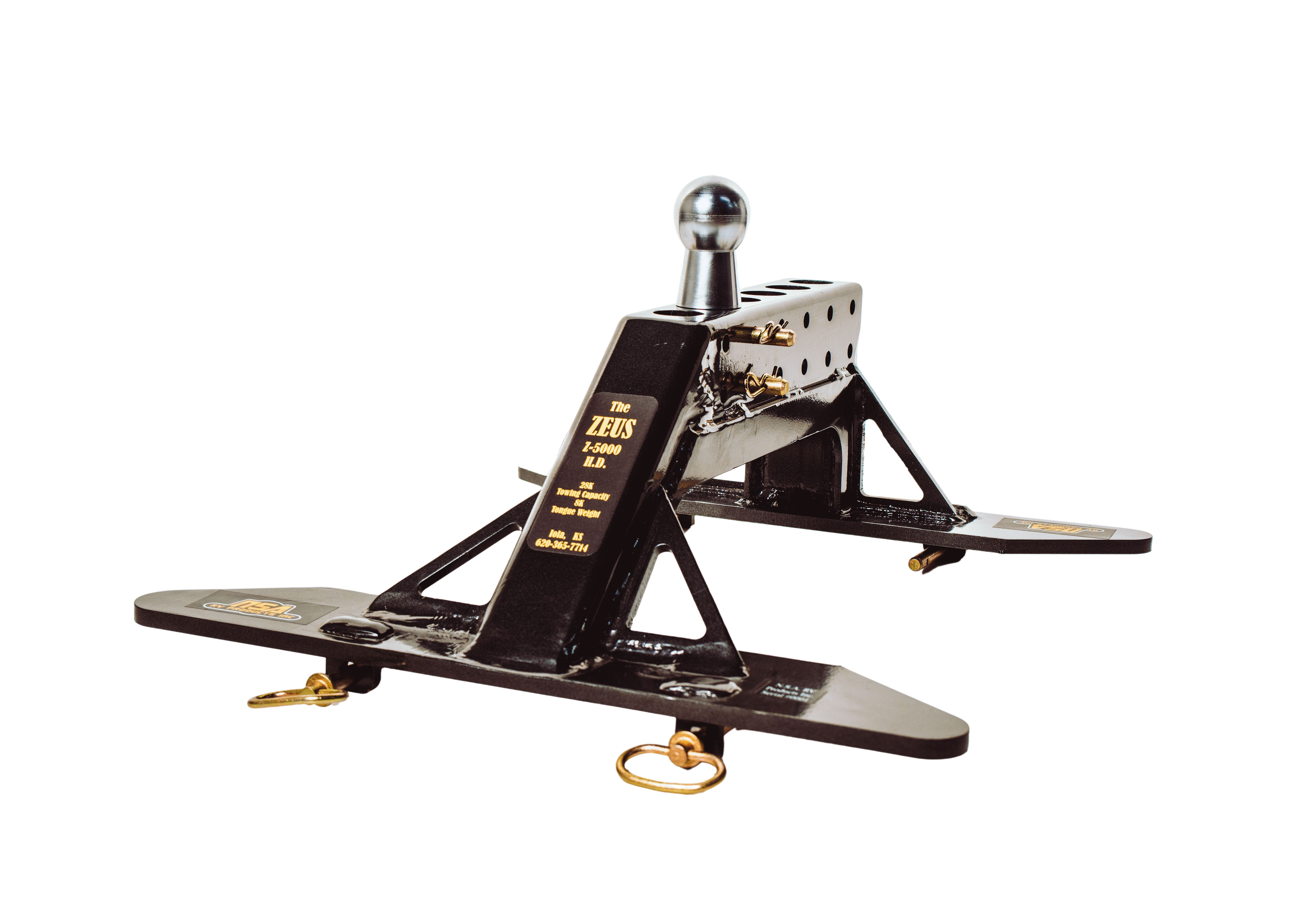 The ZEUS #Z-5000 HD Bed Rail mount 28K Towing Capacity