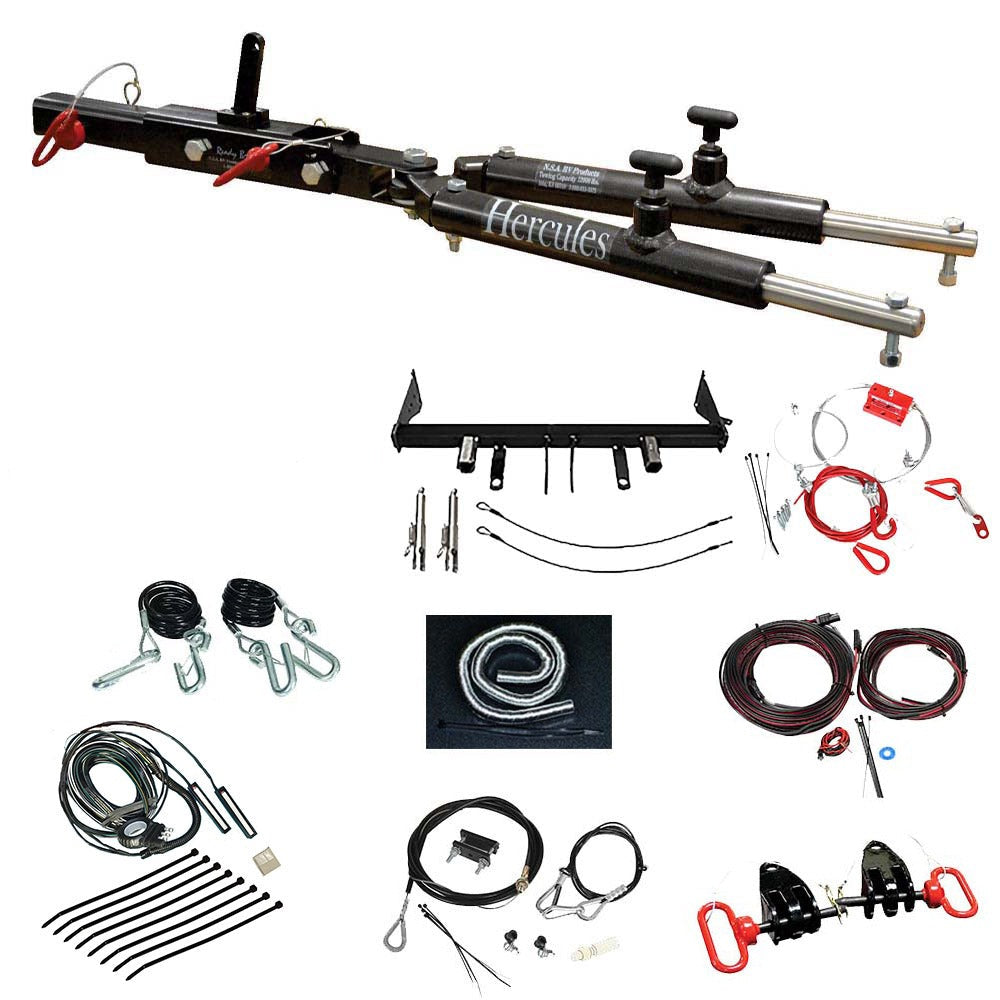 Hercules 12,000 lb. Steel Complete Tow Bar Kit (Integrated Braking System included)